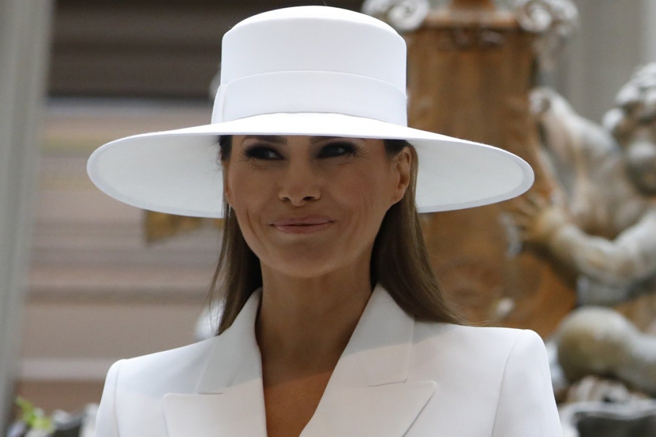 Melania Trump's clothes are her armour, but they often fail to disguise her "general air of unhappiness", Kirstie Clements writes.