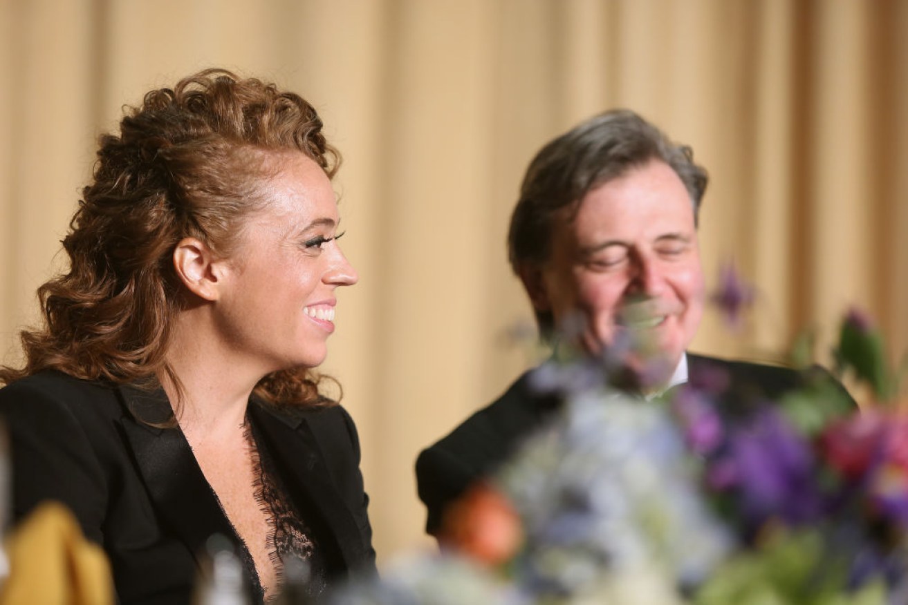 Host Michelle Wolf at the 2018 White House Correspondents' Dinner.