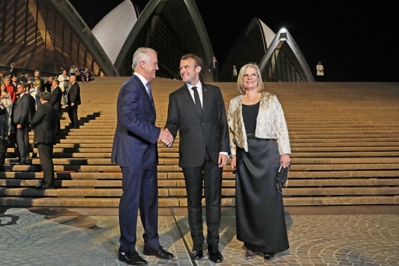 Mr Macron is just the second French head of state to visit Australia.
