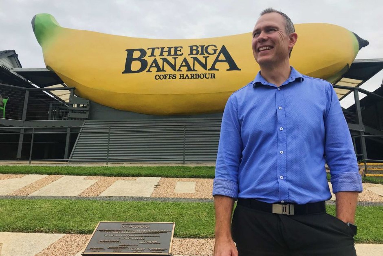 Big Banana manager Michael Lockman is upbeat about the future, despite losing highway traffic.