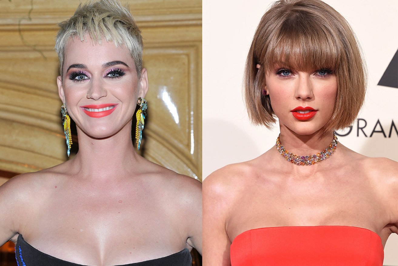 Katy Perry (left) and Taylor Swift (right) had a falling out in 2013, allegedly over Swift's back-up dancers. 