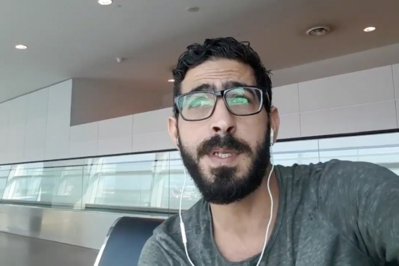 Hassan Al Kontar has been trapped at a Malaysian airport for more than two months.
