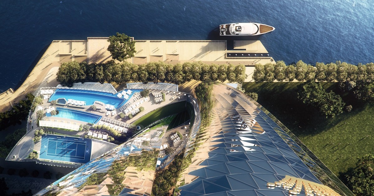 Illustration of Multi-Million Dollar Luxury Apartments With Ocean Views