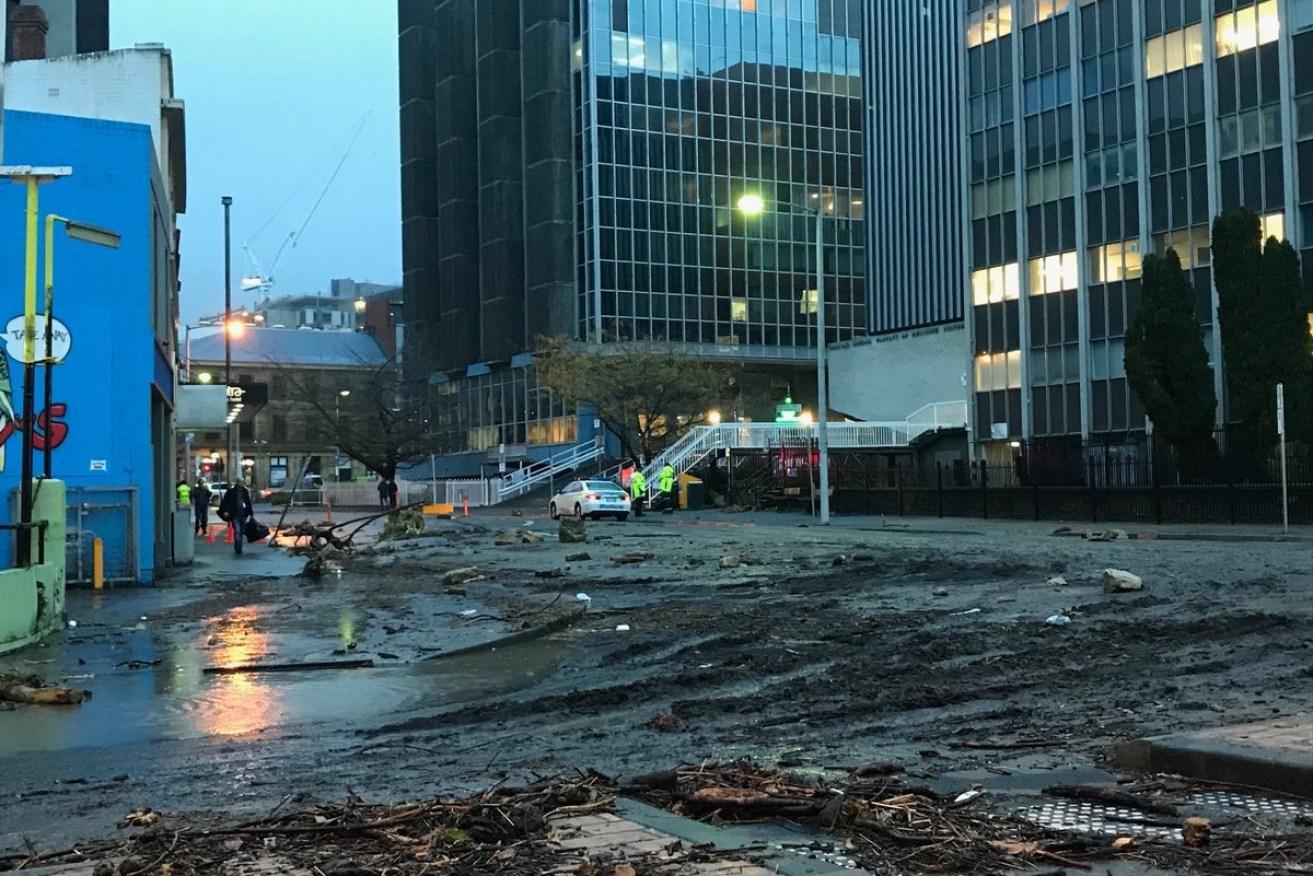 The massive clean-up is expected to take several days as dozens of buildings and cars were damaged, and several roads closed.
