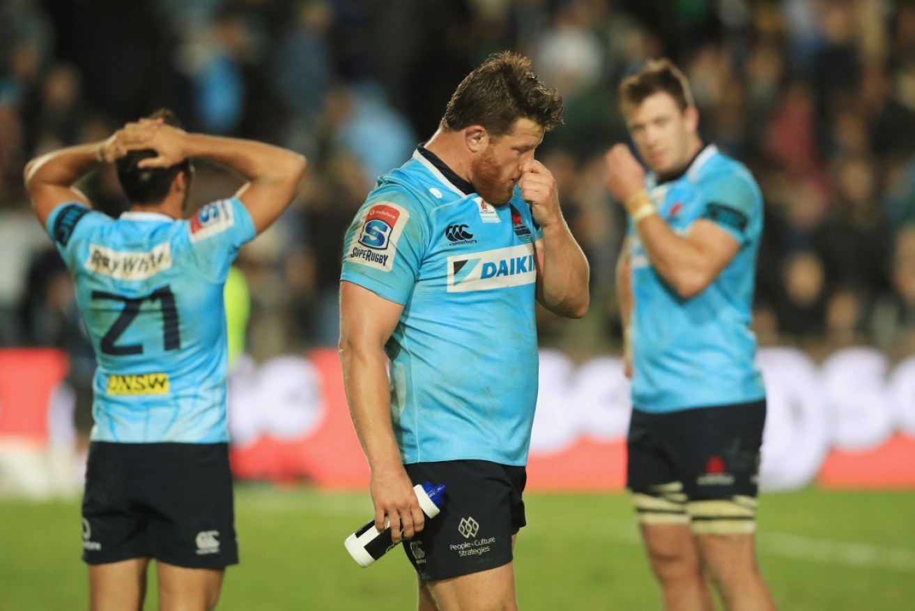 The Waratahs capitulated against the Crusaders.