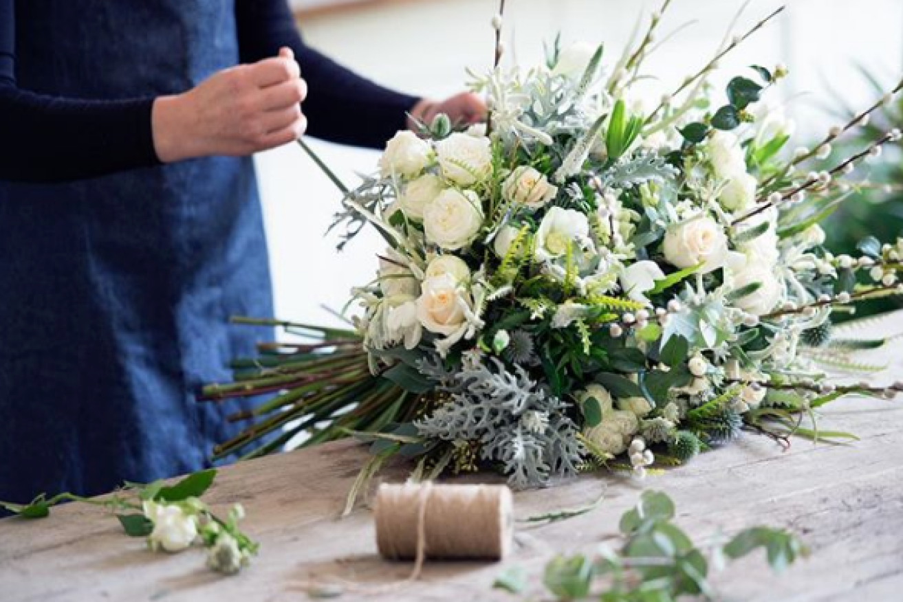 Wedding flowers from Meghan and Harry's chosen supplier, Philippa Craddock in London.