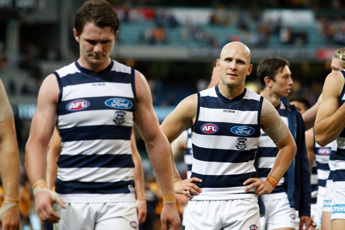Geelong stars Patrick Dangerfield and Gary Ablett have suffered hamstring injuries in 2018.