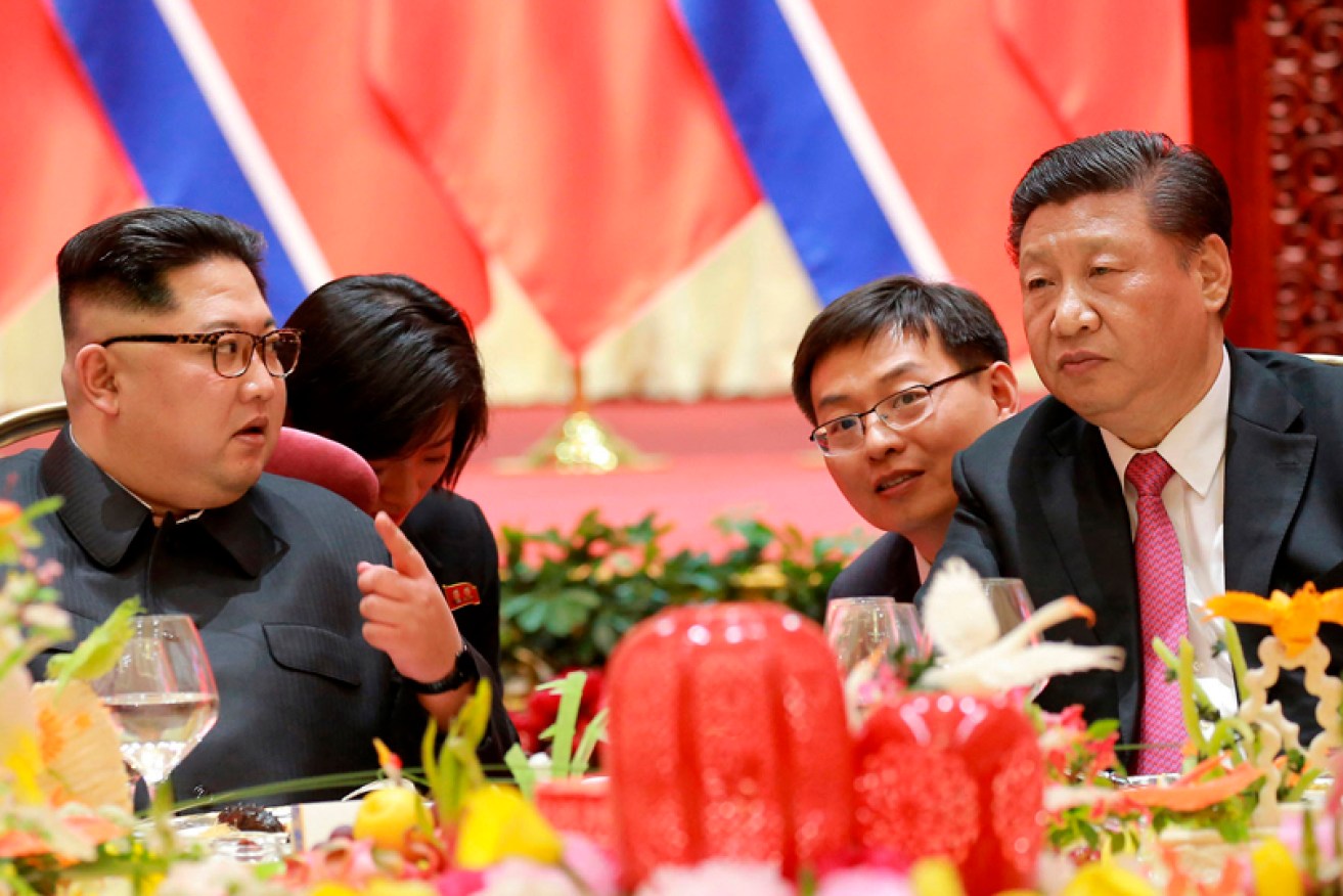 North Korean leader Kim Jong Un met with Chinese President Xi Jinping earlier in May. 