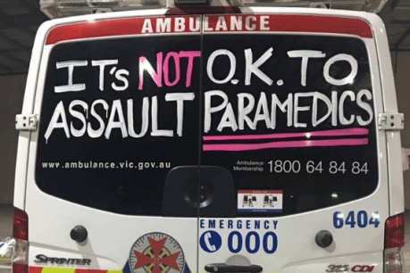 Assaults on paramedics to be put in same category as murder in Victoria