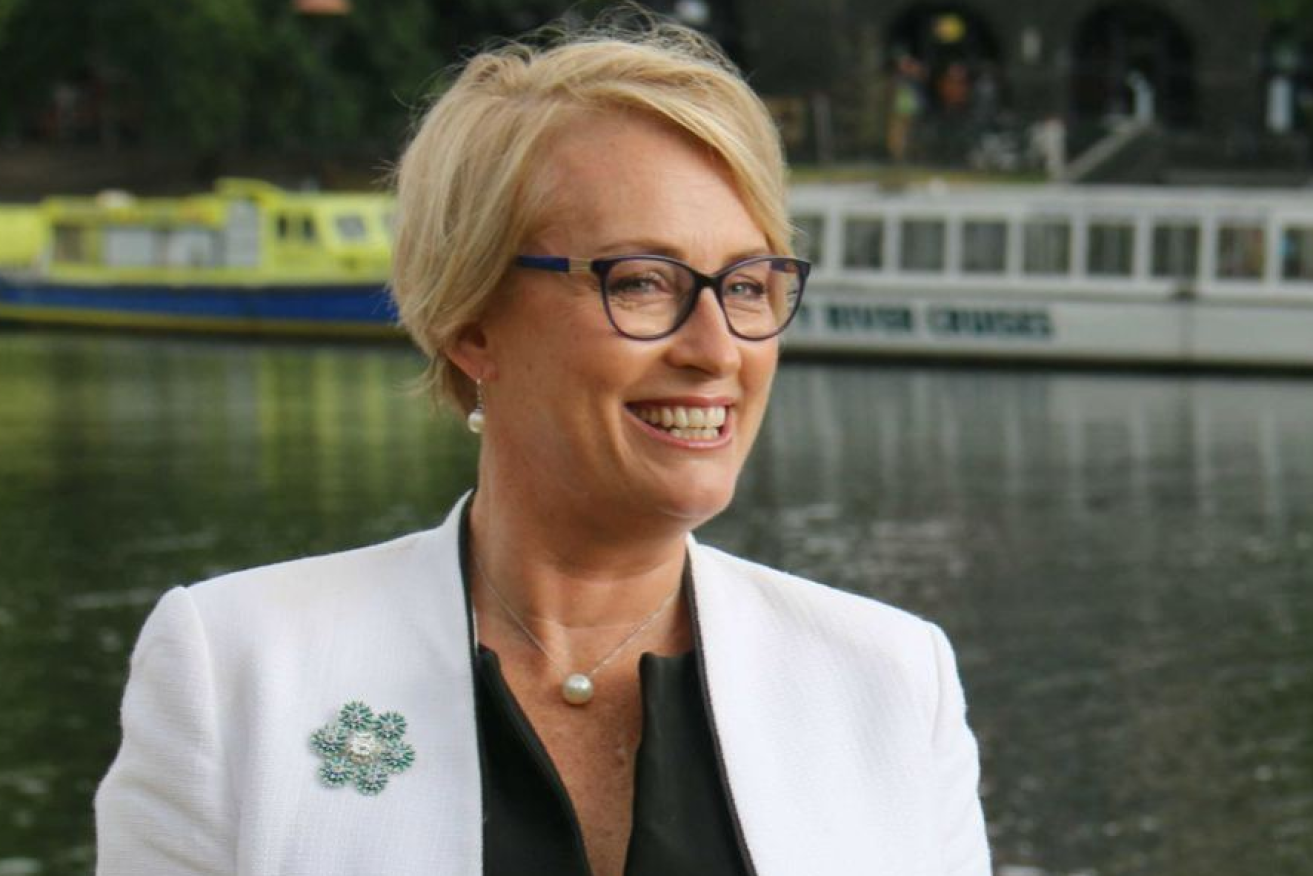 Prominent Melbourne businesswoman Sally Capp has every reason to smile after winning the mayoral race.