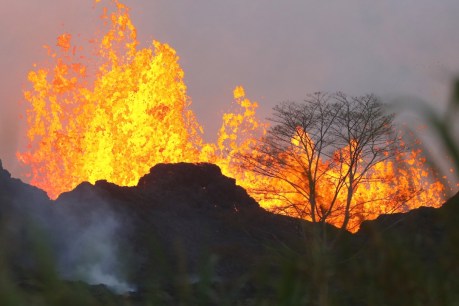 Man hit by lava in first serious Hawaii volcano injury