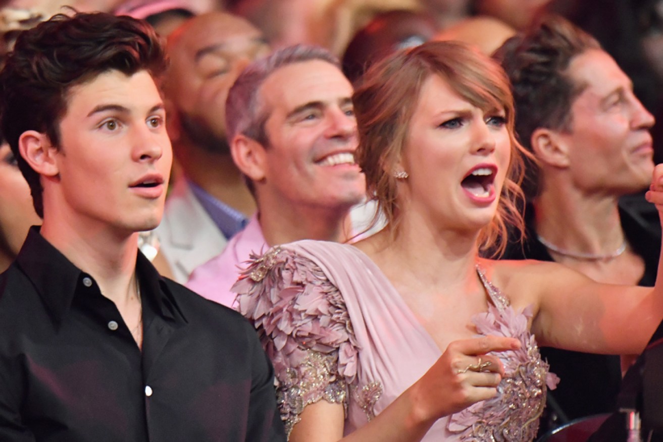 Singer-songwriters Shawn Mendes and Taylor Swift got very into the show.