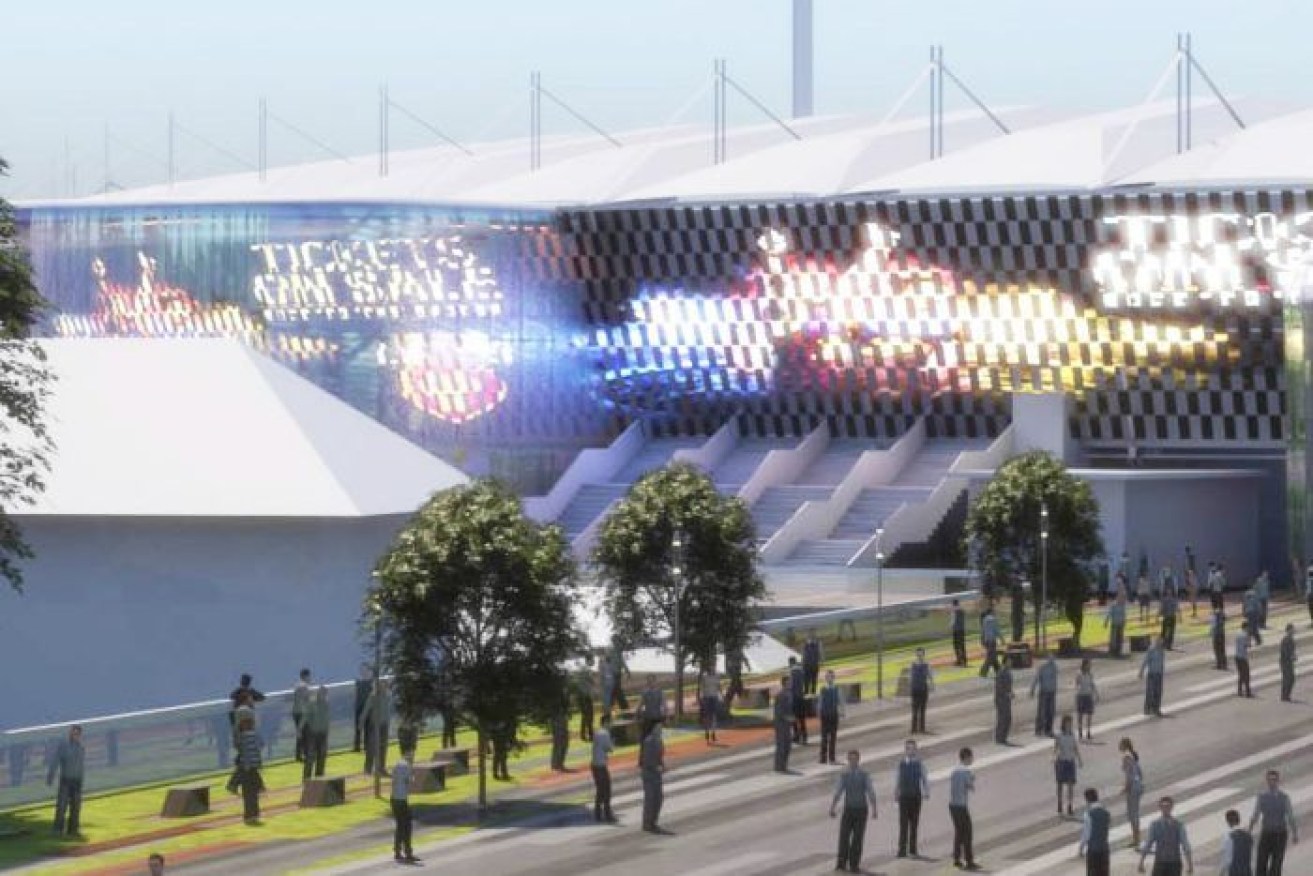 External lighting proposed as part of the Gabba renovation