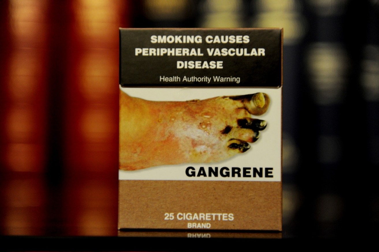 Graphic imaging and health warnings used on tobacco packaging is losing its deterrence value.