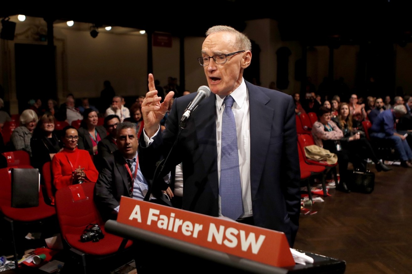 Former foreign minister Bob Carr says the transparency legislation is "clearly a gross over-reach".
