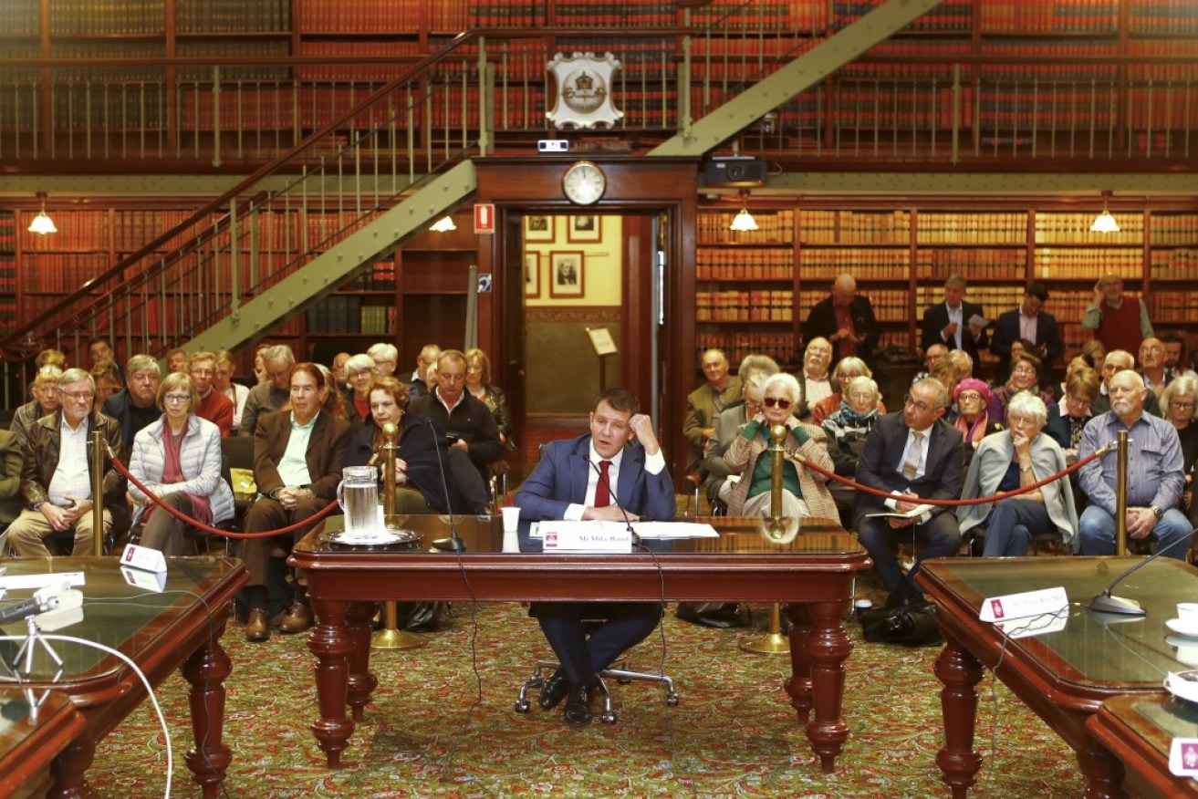 The former premier fronted the inquiry voluntarily after being threatened with a subpoena.
