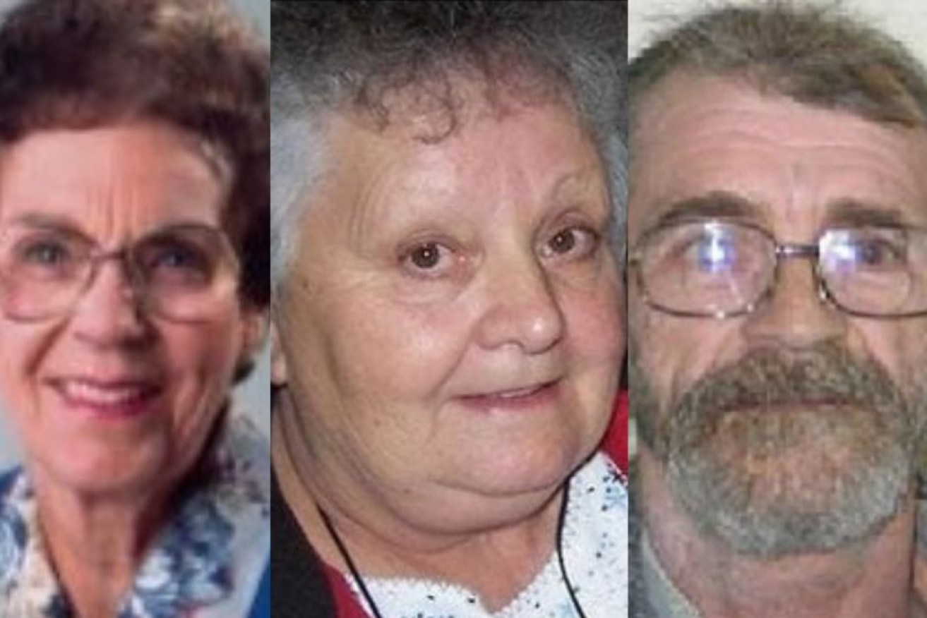The deaths of Phyllis Harrison, Beverley Hanley and Stephen Newton are believed to be linked.