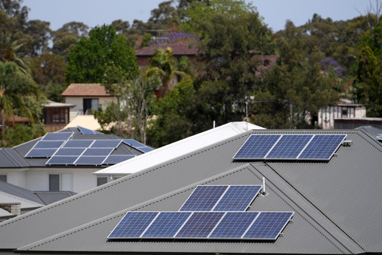 2017 was a record year for rooftop solar in Australia. Photo: AAP 