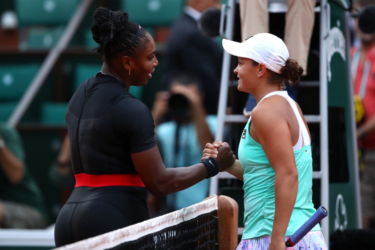 Ash Barty's French Open is over following a gripping three-set second-round loss to returning grand slam giant Serena Williams.