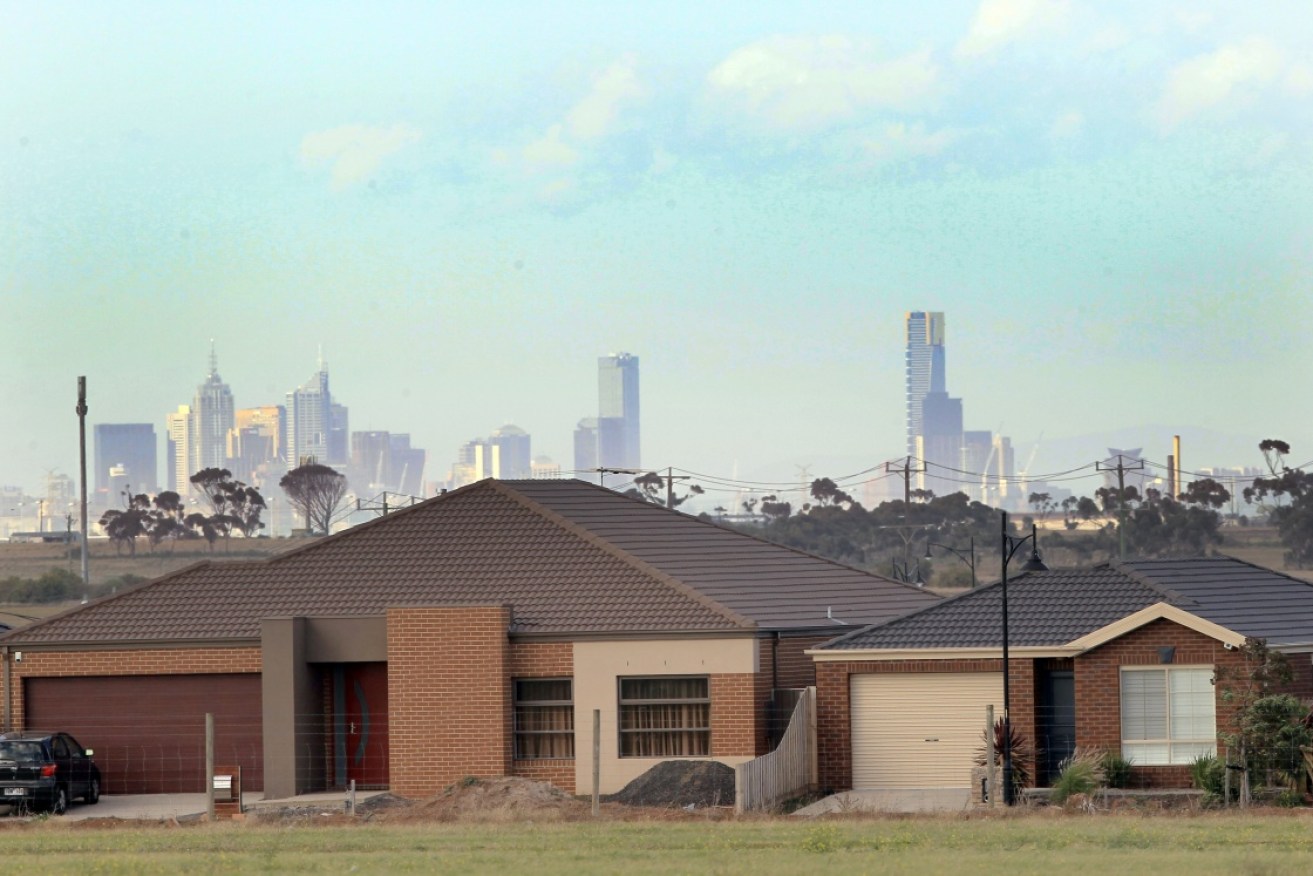 National dwelling values have recorded an annual decline for the first time since 2012. Photo: AAP