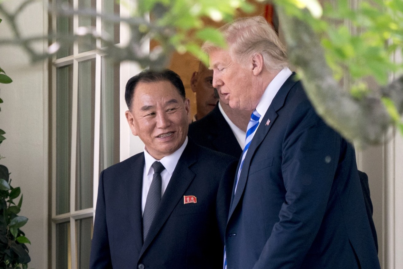 North Korea's Central Committee Vice Chairman Kim Yong-chol delivers letter to Donald Trump on Friday.