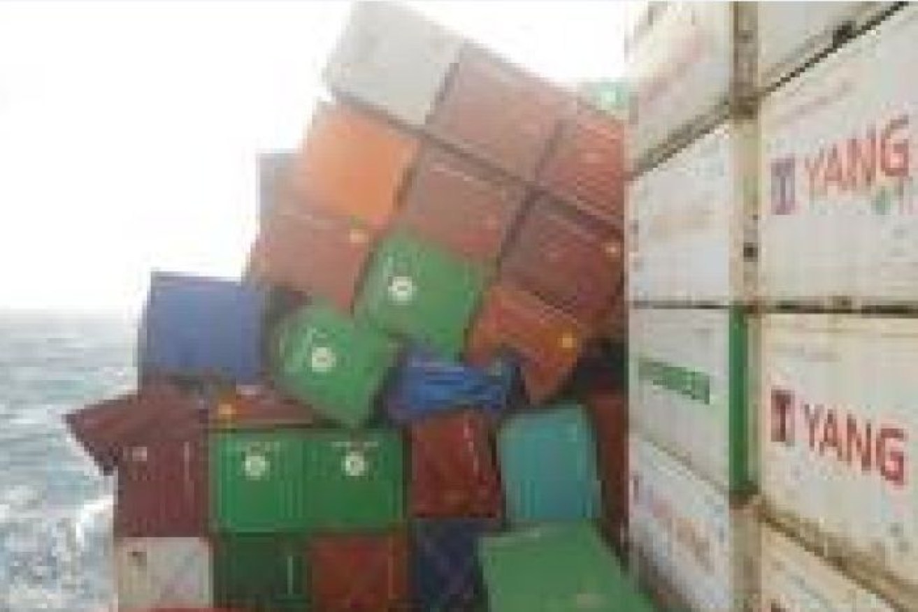 Another 30 containers have sustained significant damage but none are believed to contain dangerous goods.