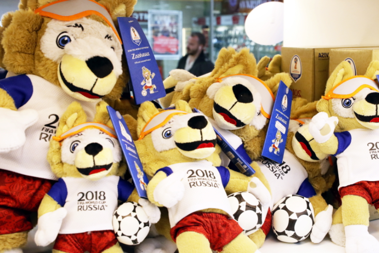 Cup mascot Zabivaka is meant to be the friendly face of the event, but it's not what Australian fans are finding.