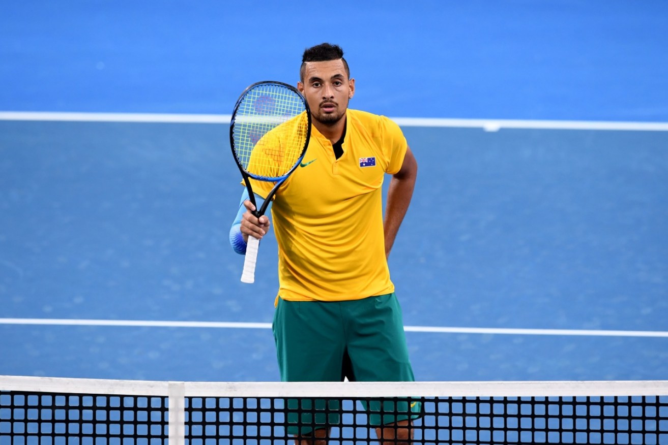 Nick Kyrgios's feud with Dawn Fraser is back on after she was honoured by the Queen for her services to sport.