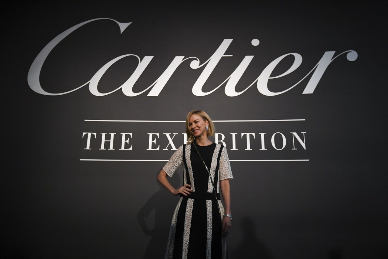 Naomi Watts launches Cartier: The Exhibition at the National Gallery of Australia in Canberra in March. It runs until July 22. 