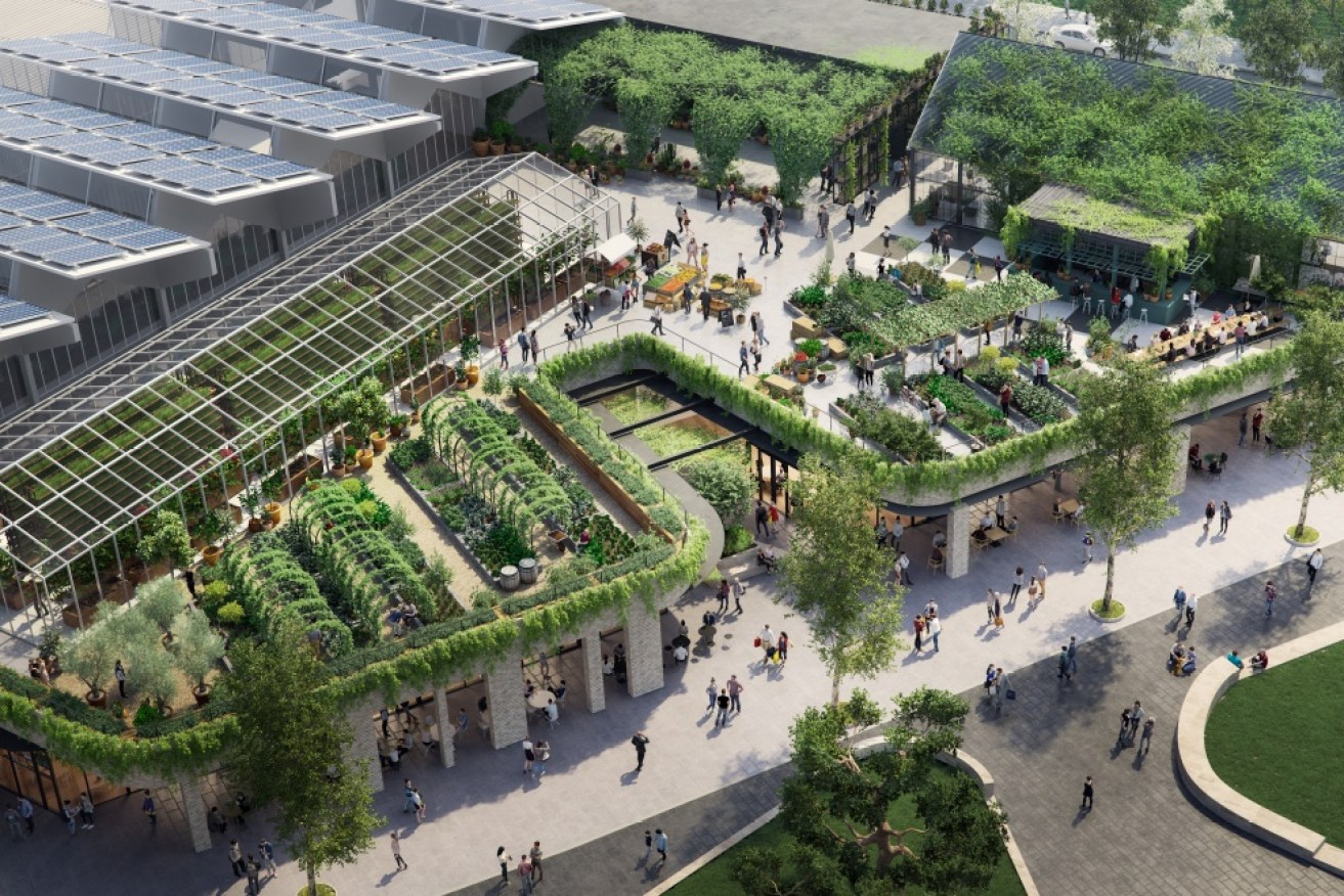 The first sod has been turned on an ambitious project to create the world's most sustainable shopping centre. 