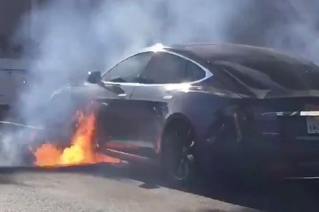 Hot Hollywood director Michael Morris even hotter after escaping his burning Tesla