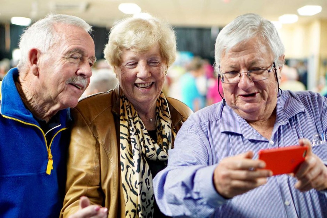 Jim Donaghy, Mavis Owens and Peter Francis, all aged 75, are trying to become "tech savvy".
