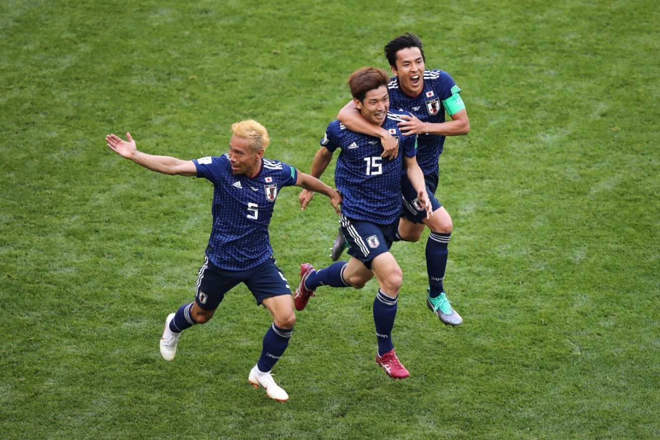 Australia's Asian rival, Japan, continued the World Cup upsets.