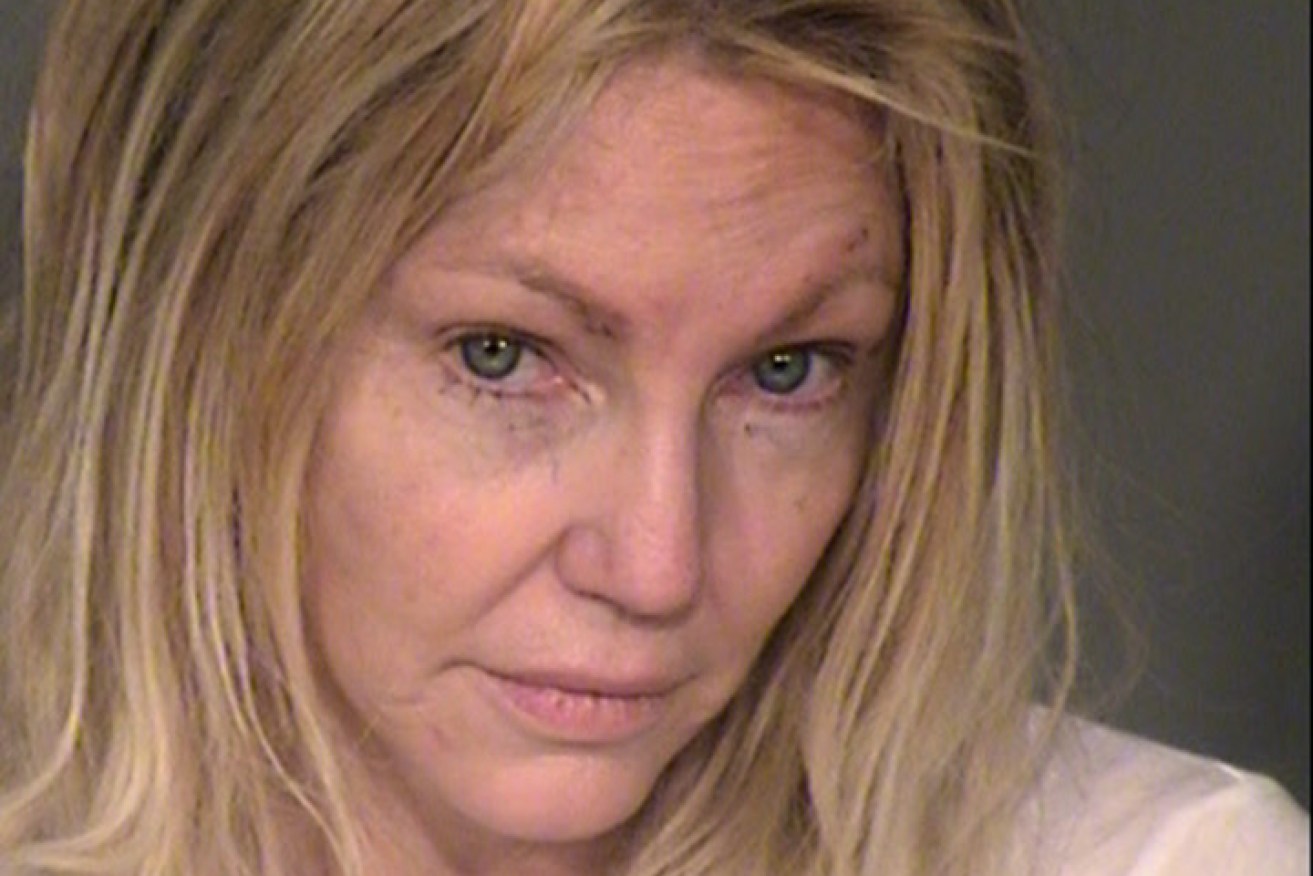 Heather Locklear in a booking photo after her February arrest.