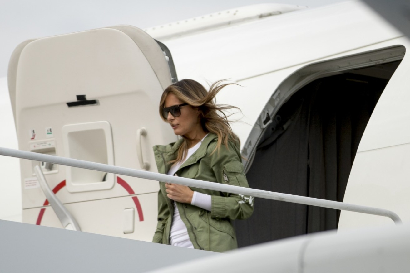 Melania Trump traveled to and from her visit with migrant children wearing a "I really don’t care, do U?" jacket.