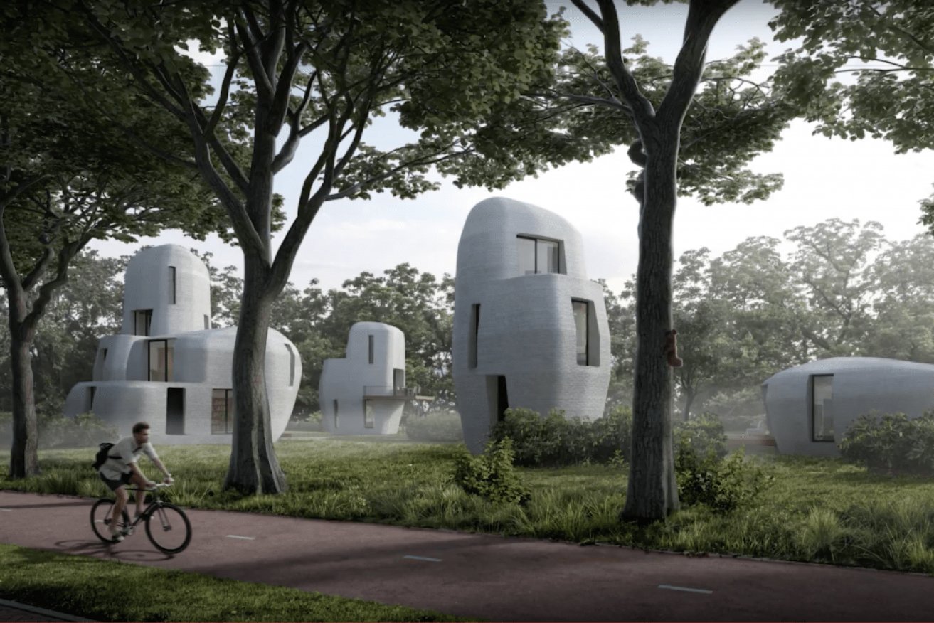 A Dutch town will host the world's first liveable 3D-homes, with residents set to move in next year. 