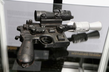 Han Solo&#8217;s blaster gun sells at auction
