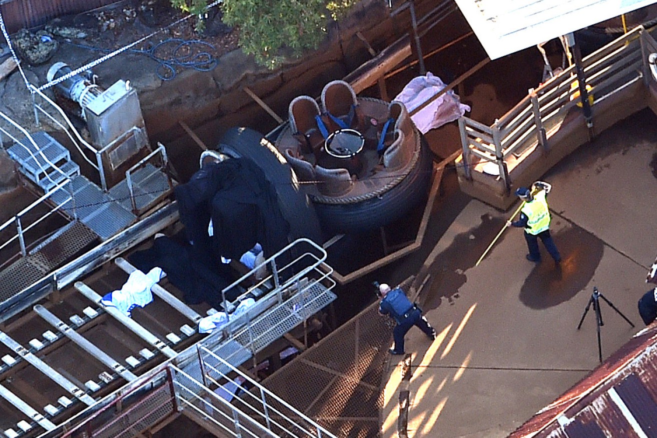 Four riders perished when the water ride flipped them into the water.