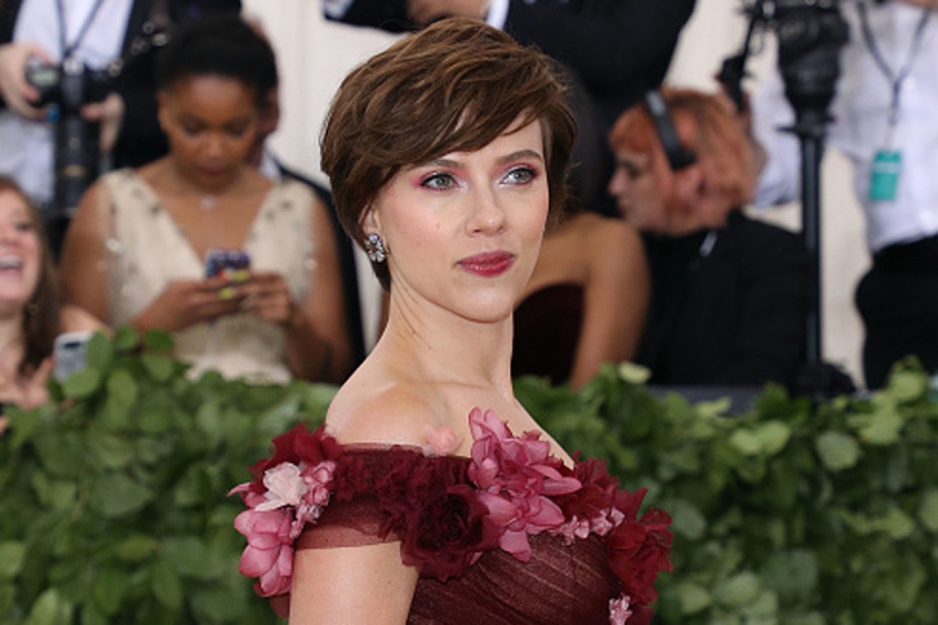 Scarlett Johansson (at the Met Gala in New York) was slammed for being cast as real-life transgender crime kingpin Dante 'Tex' Gill.