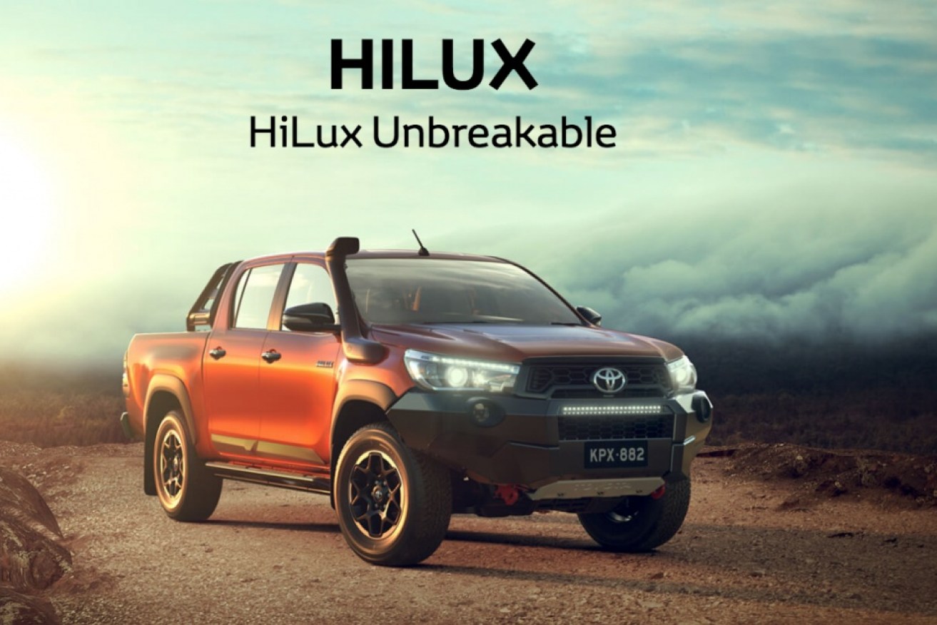 The Toyota HiLux is marketed as a vehicle that can handle rugged terrain.