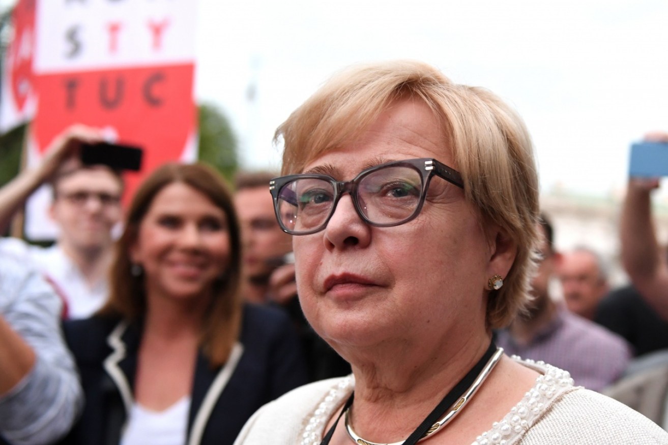 Poland's top Supreme Court justice Malgorzata Gersdorf has refused to step aside.