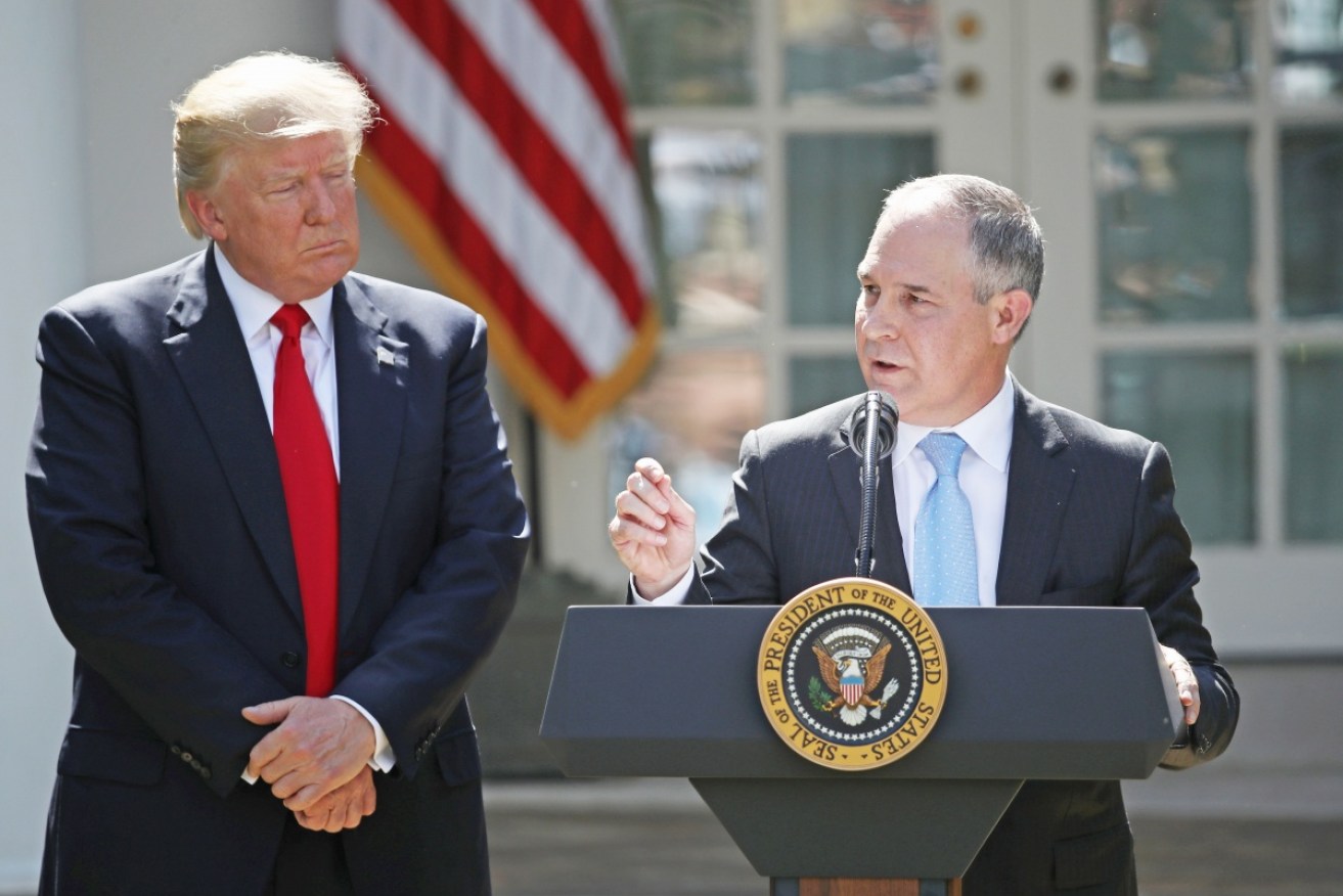 Mr Pruitt was one of the President's main backers in the cabinet.