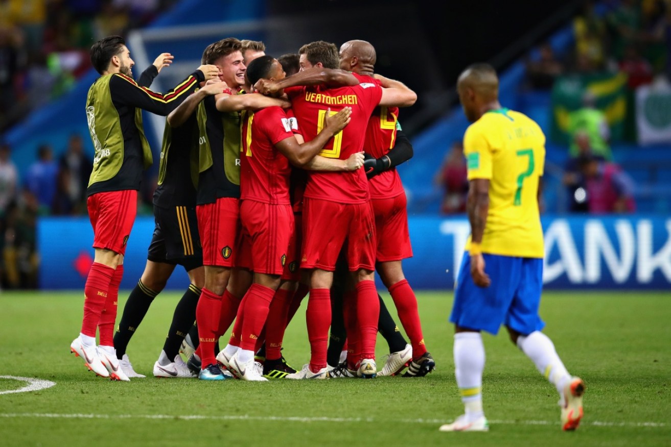 Belgium shocked Brazil with an excellent performance.