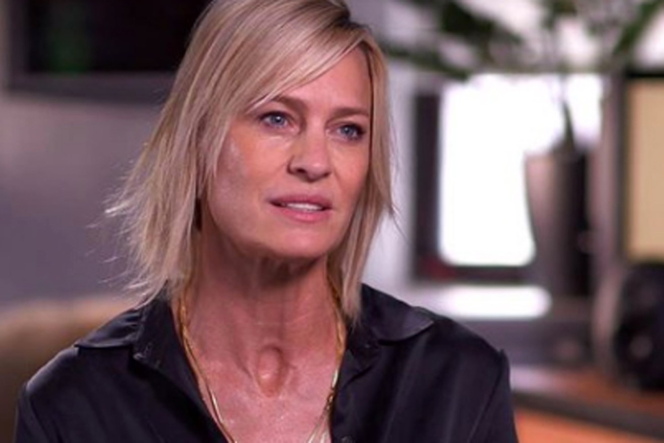On the <i>Today</i> show, Robin Wright called her relationship with Kevin Spacey "respectful" and "professional".