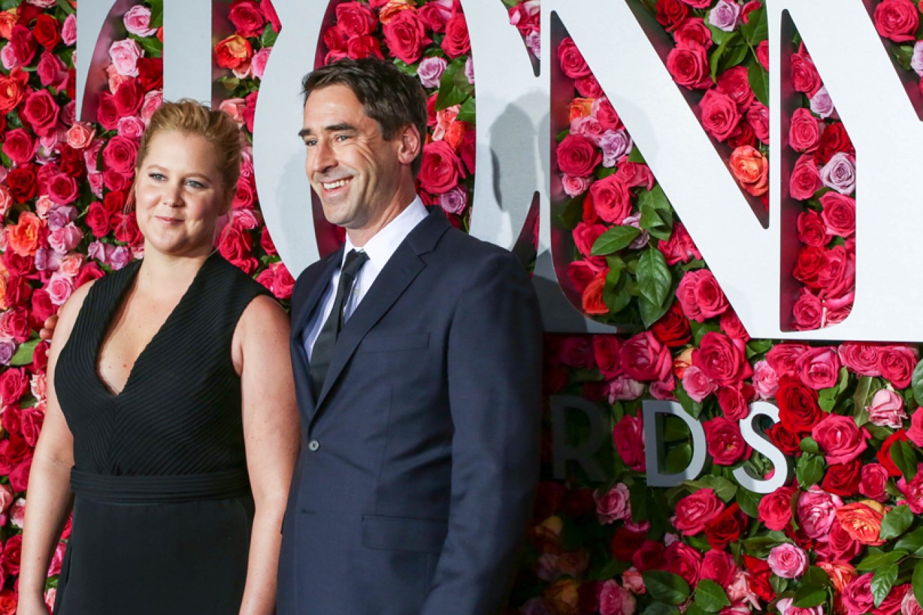 Amy Schumer and husband Chris Fischer at the Tony Awards on June 10 in New York.