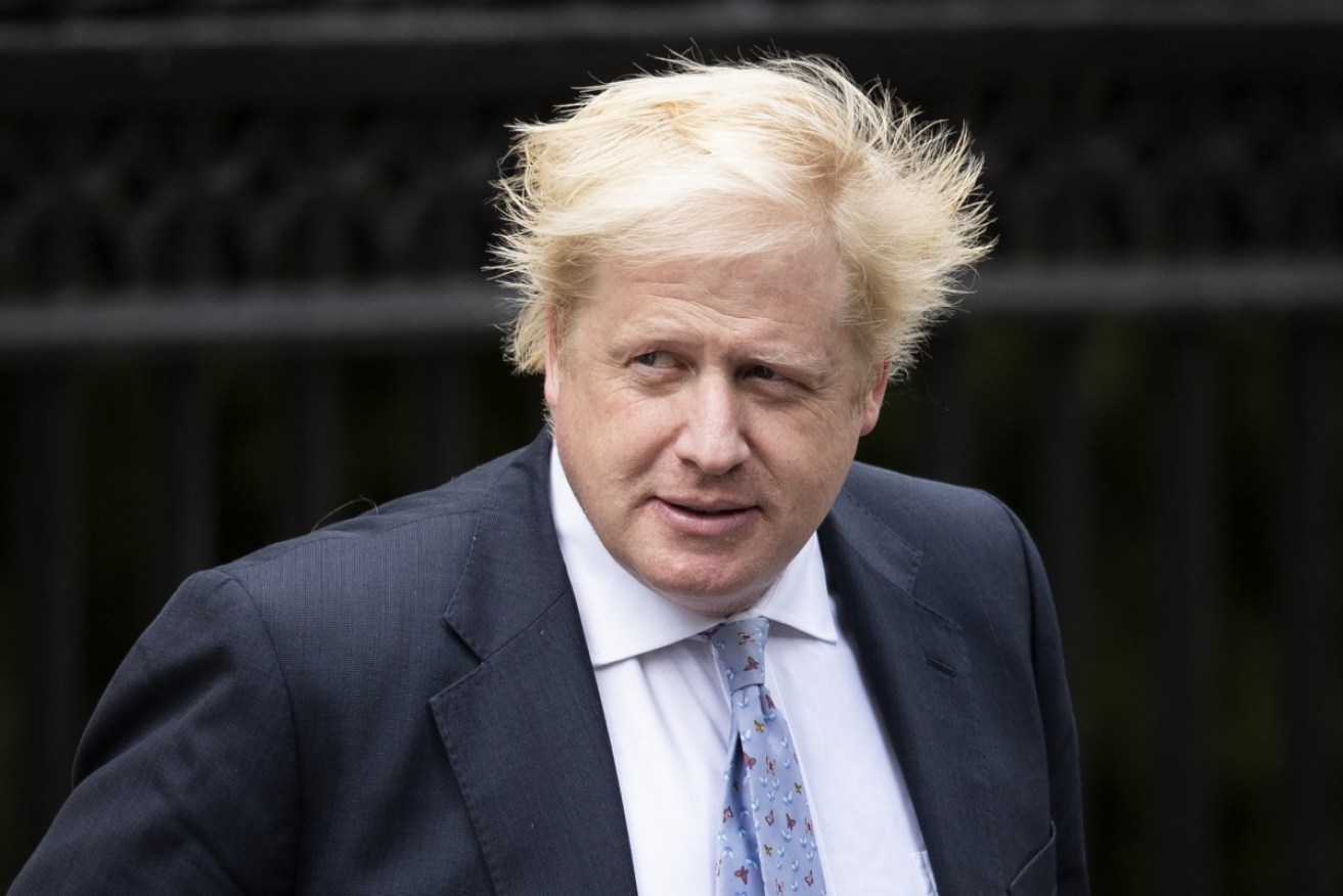 Boris Johnson has been forced to deny a journalist's claims about his wandering hands.