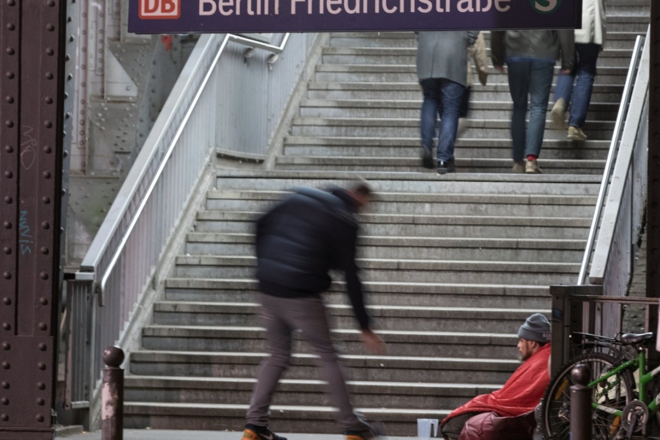The number of homeless people in Berlin is said to be increasing. 