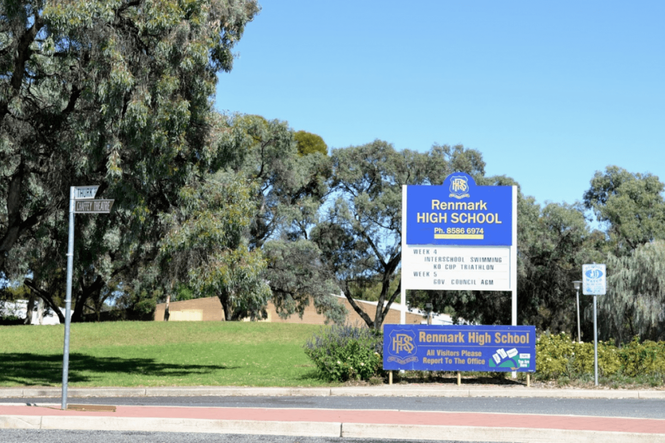 Police and paramedics were called about 2.40pm to Renmark High School. 