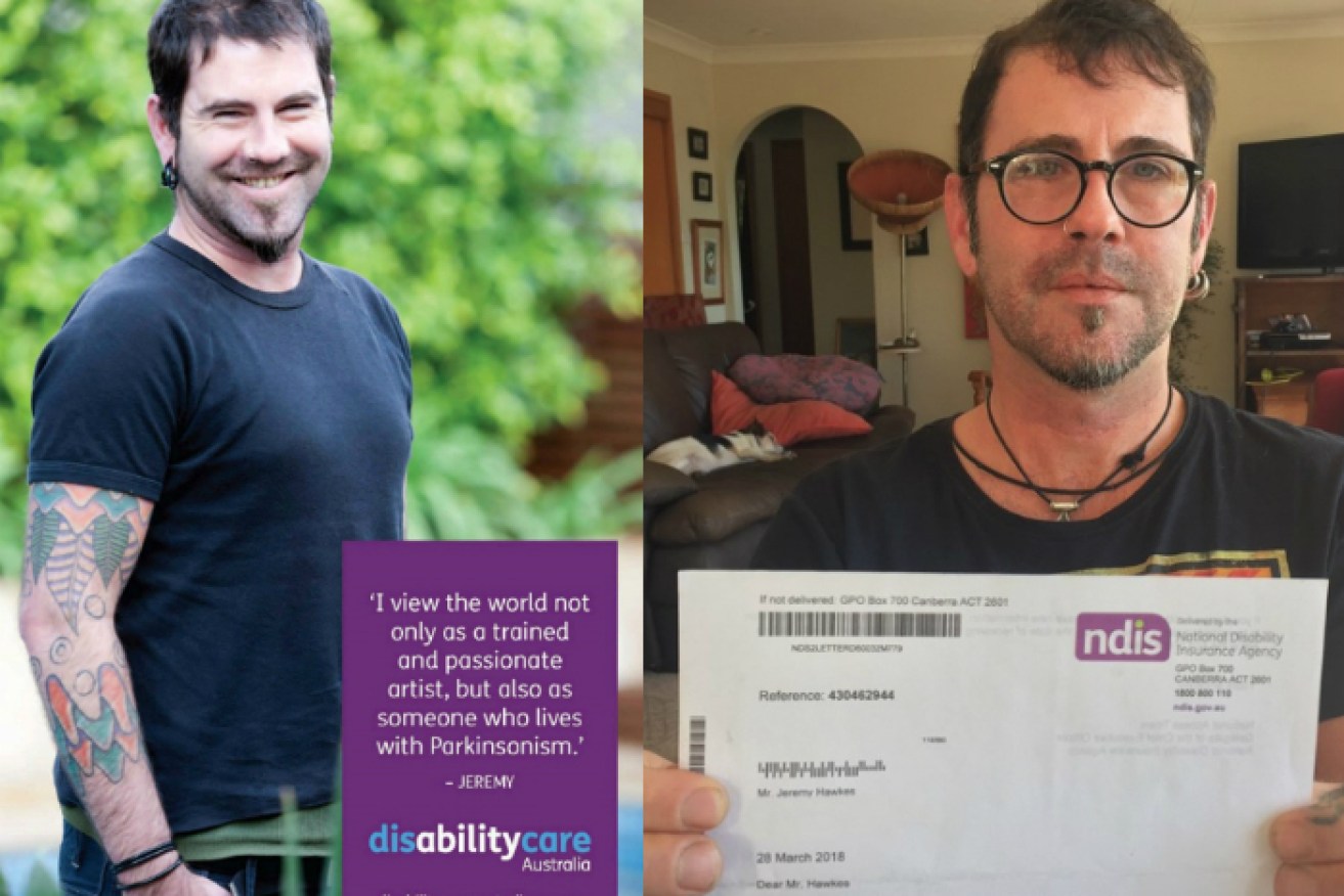 Jeremy Hawkes was an NDIS poster boy but was ruled ineligible. 