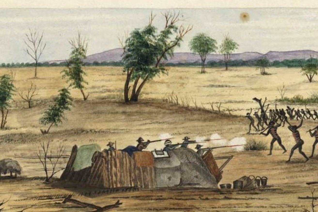William Oswald Hodgkinson's painting Bulla, Queensland, 1861.